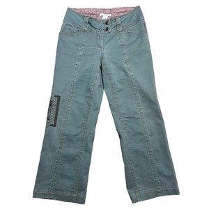 CAbi Green Wide Leg Pants